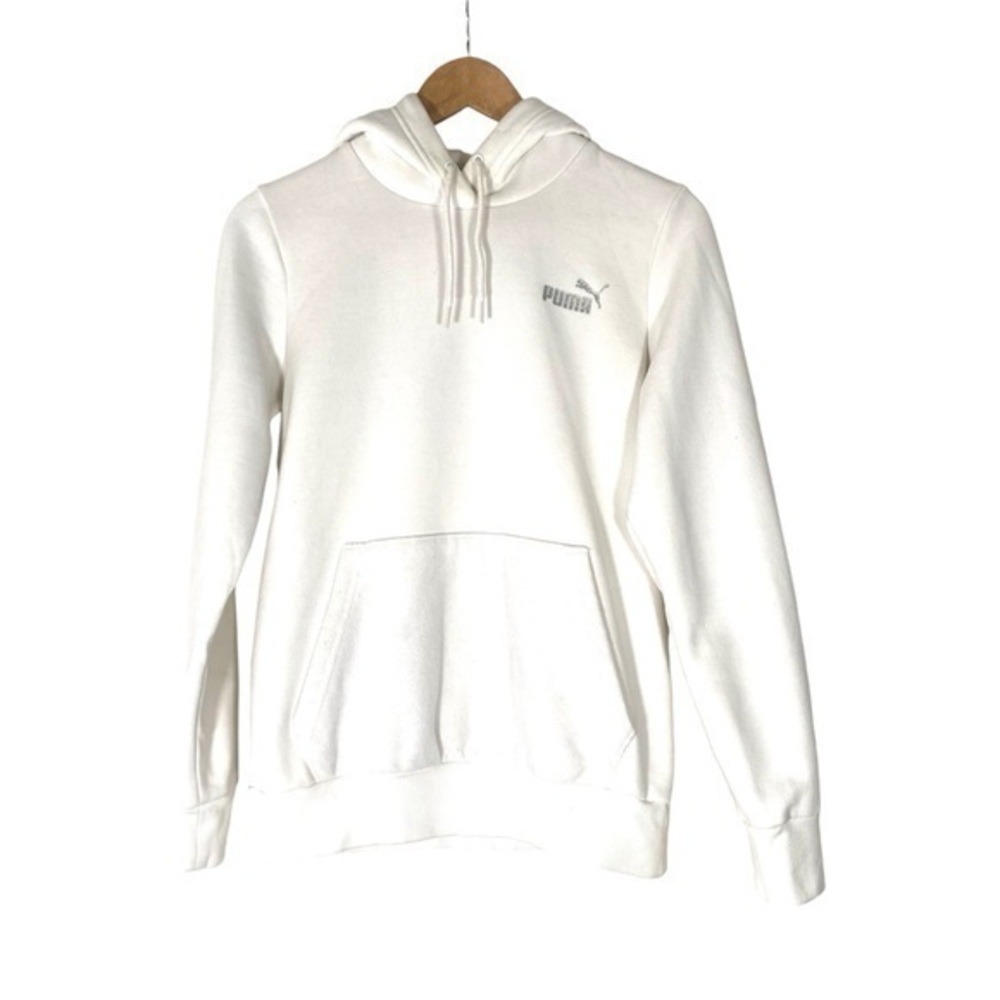 PUMA‎ White Womens Hoodie Pouch Pocket M